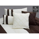 10 Pc's Pleats striped Duvet Set