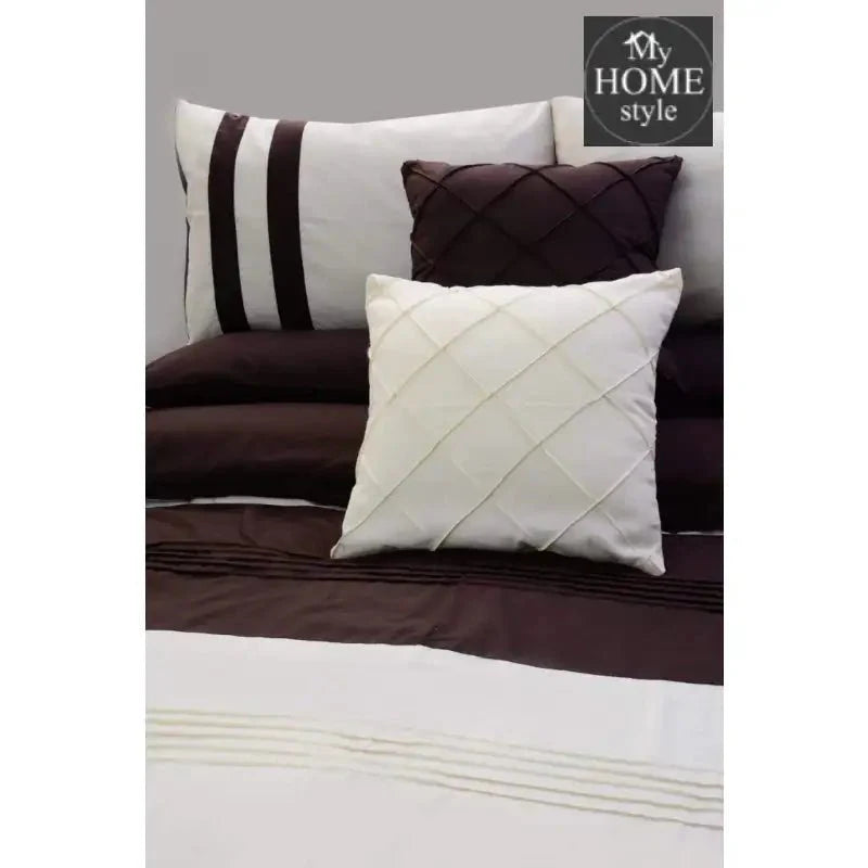 10 Pc's Pleats striped Duvet Set