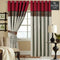 2 Pc's Luxury Velvet Embroidered Curtains Double Shaded With 2 Belts 45