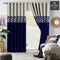 2 Pc's Luxury Velvet Embroidered Curtains Double Shaded With 2 Belts 51