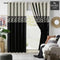 2 Pc's Luxury Velvet Embroidered Curtains Double Shaded With 2 Belts 52