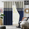2 Pc's Luxury Velvet Embroidered Curtains Double Shaded With 2 Belts 54