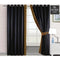 2 Pc's Luxury Velvet Embroidered Curtains With 2 Belts 06