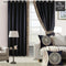 2 Pc's Luxury Velvet Embroidered Curtains With 2 Belts 08