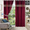 2 Pc's Luxury Velvet Embroidered Curtains With 2 Belts 09