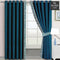 2 Pc's Luxury Velvet Embroidered Curtains With 2 Belts 14
