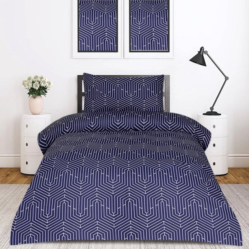 2 Pcs Printed Bed Sheet MHS-1059