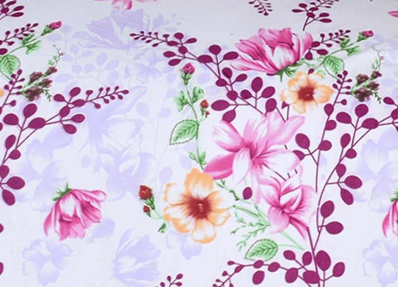 2 Pcs Printed Bed Sheet MHS-1062