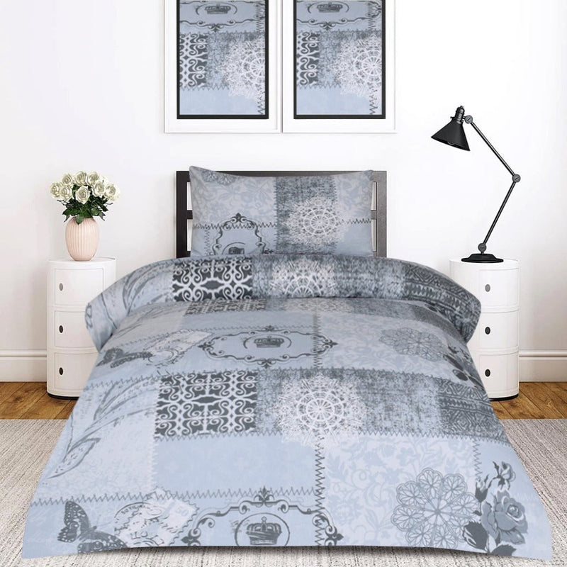2 Pcs Printed Bed Sheet MHS-1091