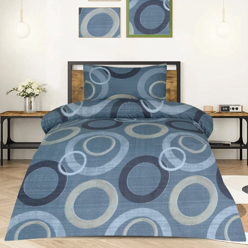 2 Pcs Printed Bed Sheet MHS-1103