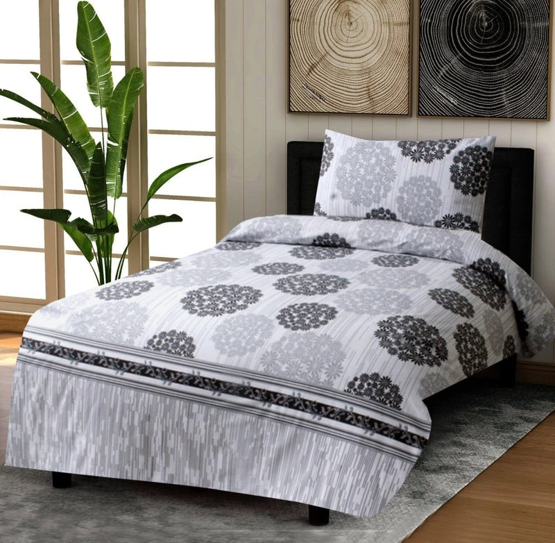 2 Pcs Printed Bed Sheet MHS-859