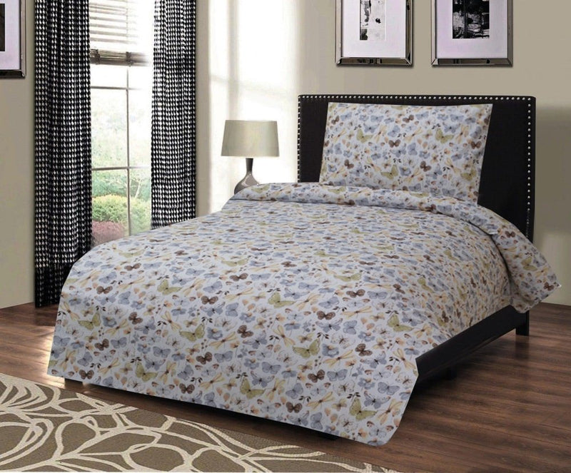 2 Pcs Printed Bed Sheet MHS-904