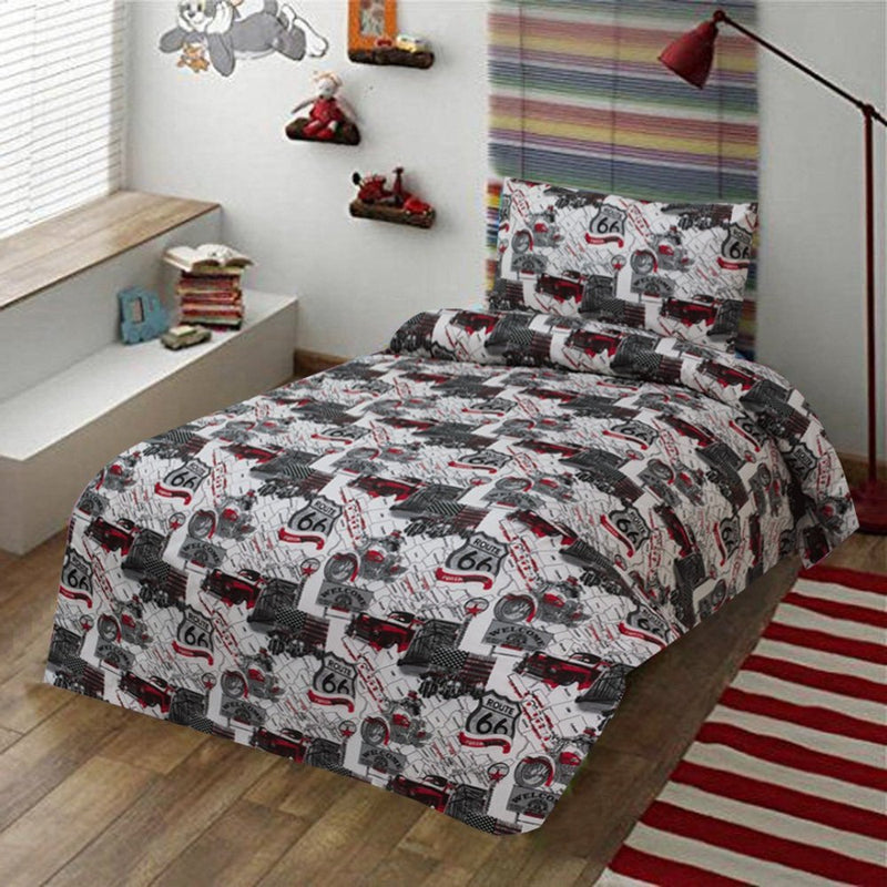 2 Pcs Printed Bed Sheet MHS-905