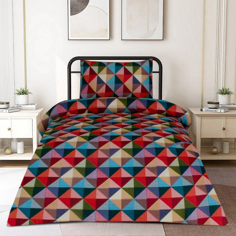 2 Pcs Printed Bed Sheet MHS-987