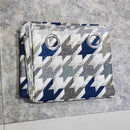 2 Pcs Printed Curtains Pair with Lining - 1150