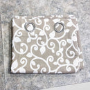 2 Pcs Printed Curtains Pair with Lining - 1151