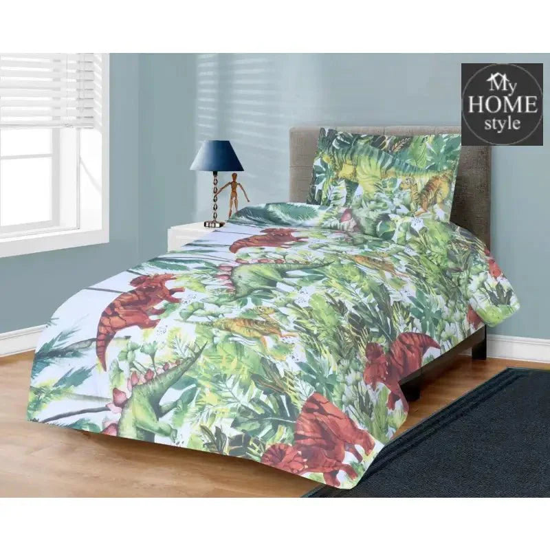 2 Pcs Printed Single Bed Sheet MHS-771