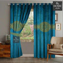 2 Piece Of Primium Velvet Curains With 2 Belts (zinc&Gold) 39