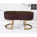 2 Seater Luxury Stool With Steel Stand -1116