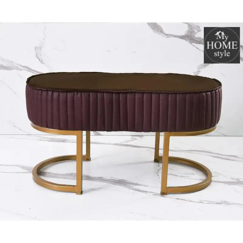 2 Seater Luxury Stool With Steel Stand -1116