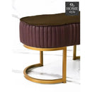 2 Seater Luxury Stool With Steel Stand -1116