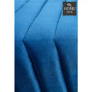 2 Seater Luxury Velvet Steel Stool-923