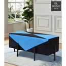 2 Seater Luxury Velvet Stool With Steel Stand -1154