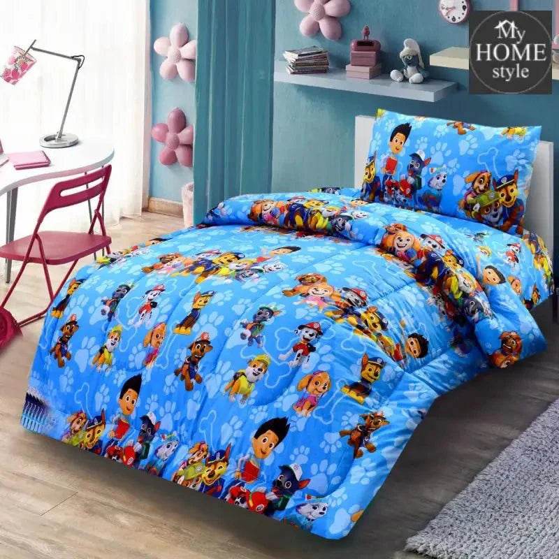 3 Pc's Kids Printed Comforter Set -02