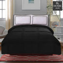 3 Pcs Luxury Baratta Pleated Duvet Set Black