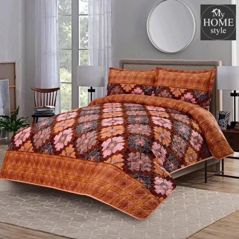 3 Pc's Luxury Printed Bedspread