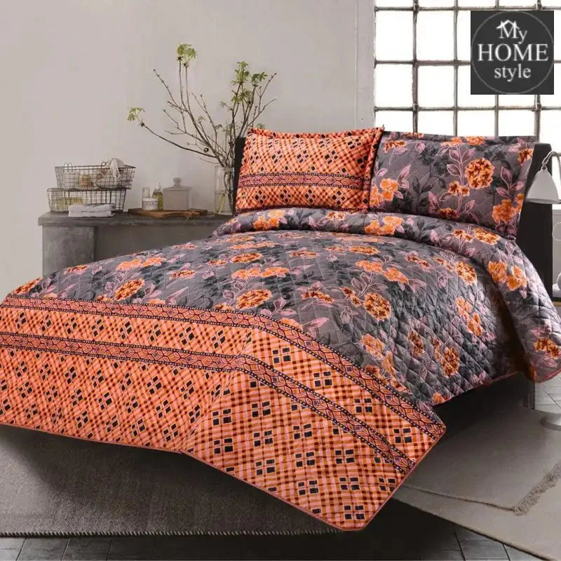 3 Pc's Luxury Printed Bedspread