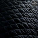 3 Pc's  Luxury Satin Strip Bedspread Black