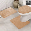 3 PCs Non Skid Suction Toilet Mat - 029