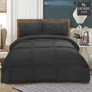 3 Pc's Pleated Duvet Set Grey