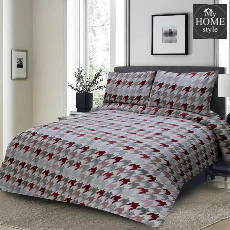 3 PCS PRINTED KING SIZE BED SHEET 810