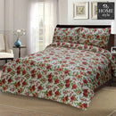 3 PCS PRINTED KING SIZE BED SHEET 820
