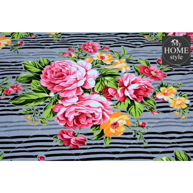 3 Pcs Quilted Floral Bedspread set MHS-n01