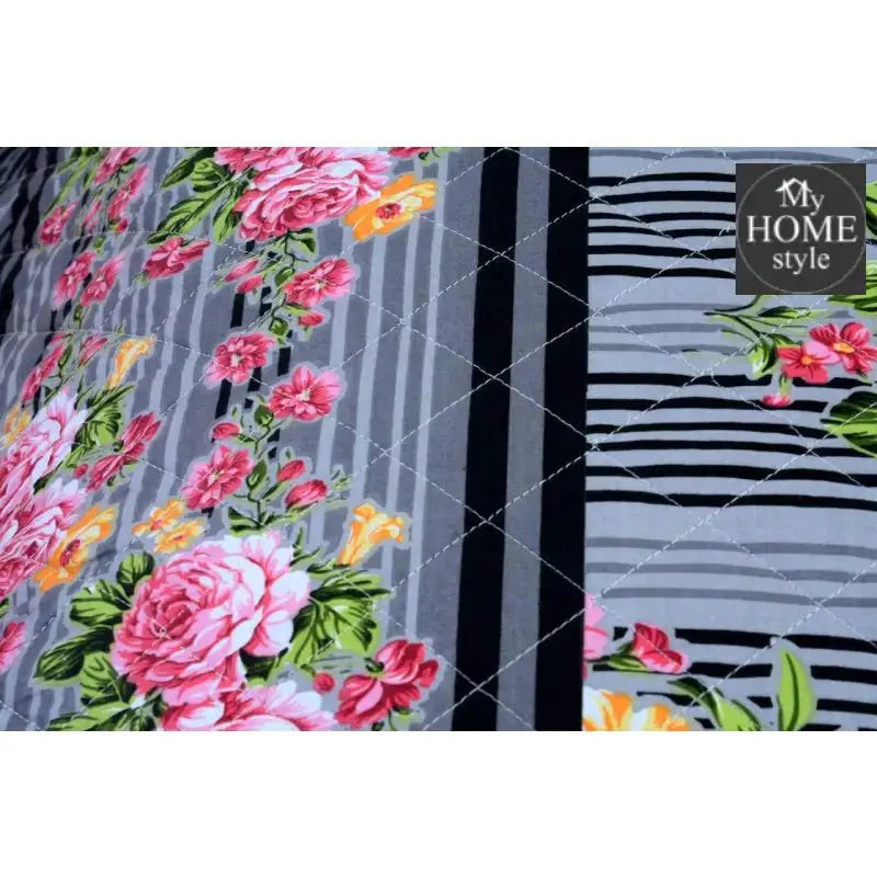 3 Pcs Quilted Floral Bedspread set MHS-n01