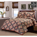 3 Pcs Quilted Floral Bedspread set MHS-n06