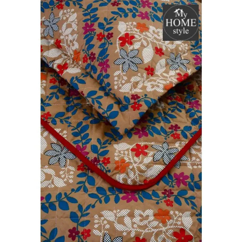 3 Pcs Quilted Floral Bedspread set MHS-n06