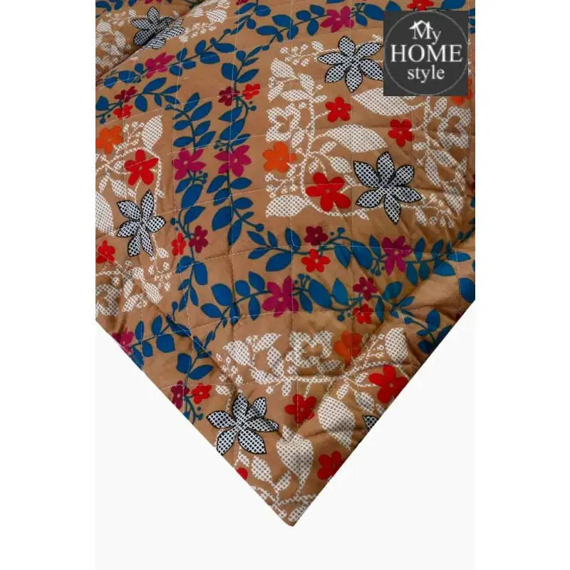 3 Pcs Quilted Floral Bedspread set MHS-n06