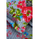 3 Pcs Quilted Floral Bedspread set MHS-n07