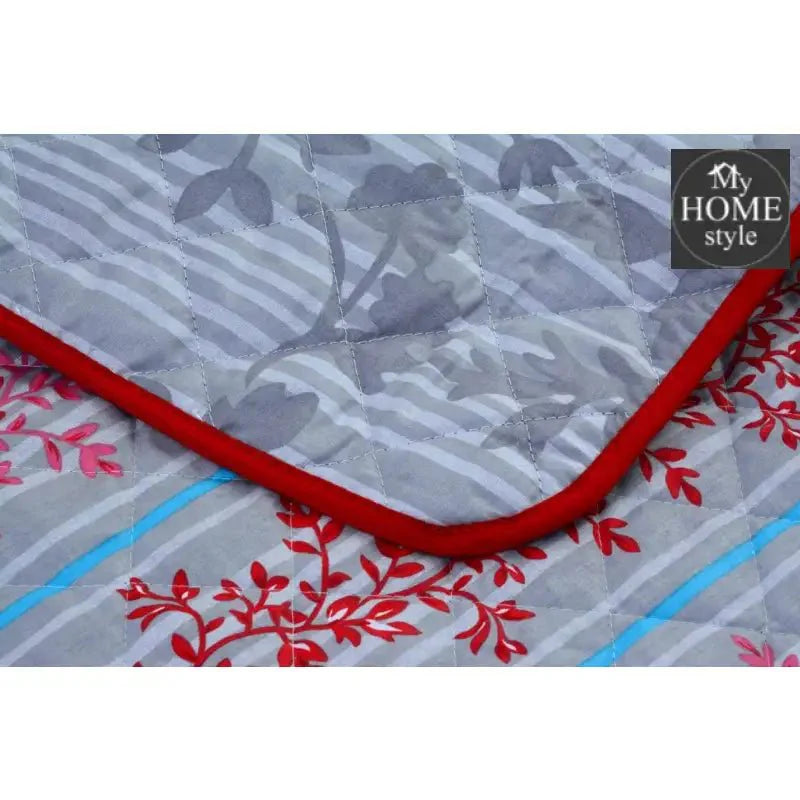 3 Pcs Quilted Floral Bedspread set MHS-n07