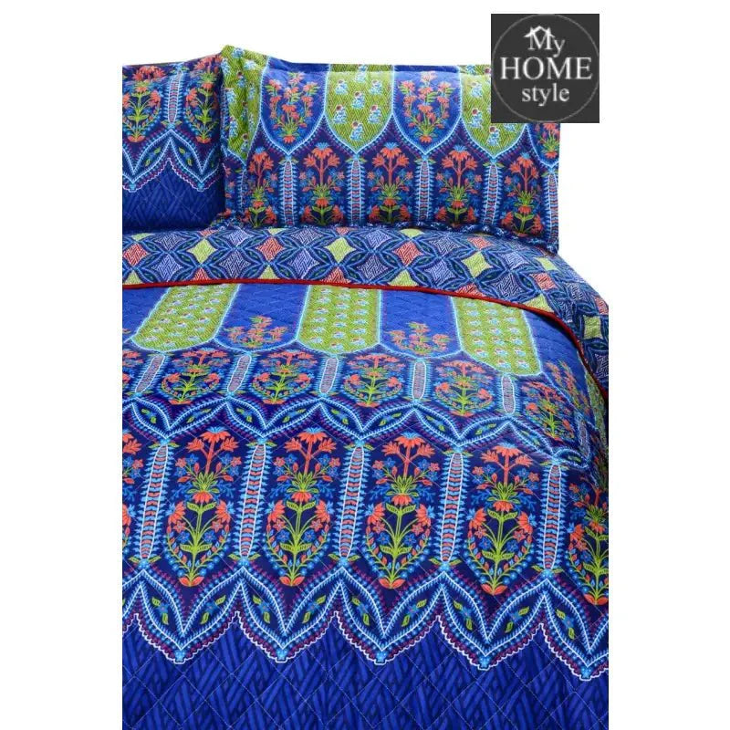 3 Pcs Quilted Floral Bedspread set MHS-n08
