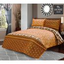 3 Pcs Quilted Floral Print Bedspread set MHS-09