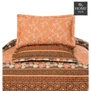 3 Pcs Quilted Floral Print Bedspread set MHS-09