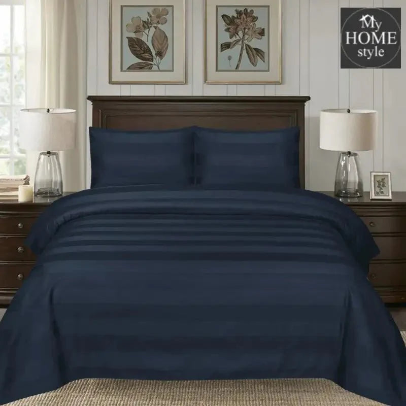 3 Pcs Satin Strips Bed Sheet MHS-0492