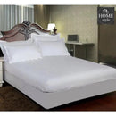 3 PCs Satin Strips Fitted Sheet with Pillow cover