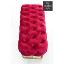 3 Seater Luxury Ottoman Stool With Steel Stand -957