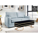 3 Seater Luxury Printed Wooden Stool With Steel Stand -709